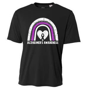 Alzheimers Awareness Alzheimers Purple Rainbow Cute Cooling Performance Crew T-Shirt