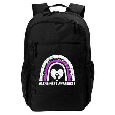 Alzheimers Awareness Alzheimers Purple Rainbow Cute Backpack