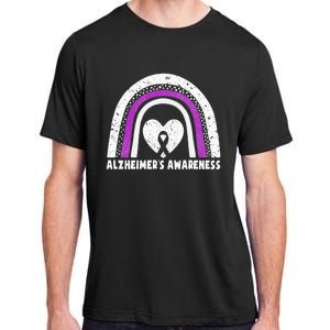 Alzheimers Awareness Alzheimers Purple Rainbow Cute Adult ChromaSoft Performance T-Shirt