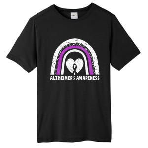 Alzheimers Awareness Alzheimers Purple Rainbow Cute Tall Fusion ChromaSoft Performance T-Shirt