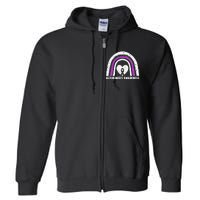 Alzheimers Awareness Alzheimers Purple Rainbow Cute Full Zip Hoodie