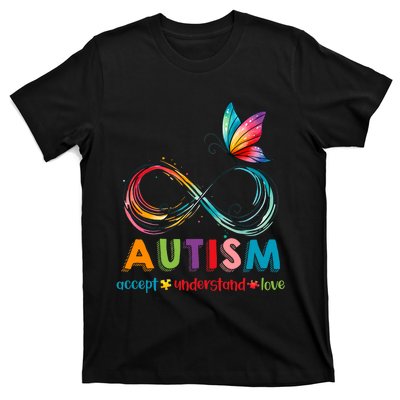 Autism Awareness Acceptance Infinity Symbol T-Shirt