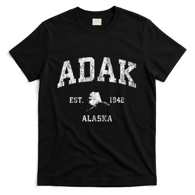Adak Alaska Ak Vintage Athletic Sports Design T-Shirt