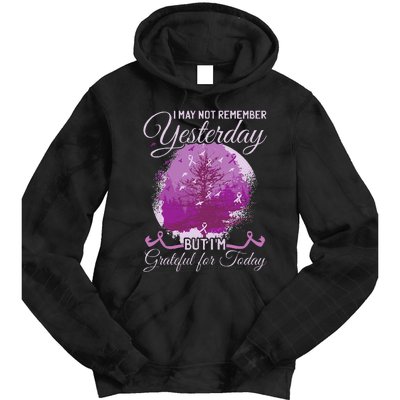 Alzheimers Awareness Tie Dye Hoodie