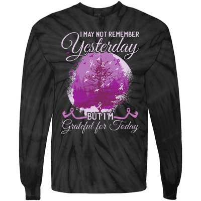 Alzheimers Awareness Tie-Dye Long Sleeve Shirt