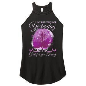 Alzheimers Awareness Women's Perfect Tri Rocker Tank