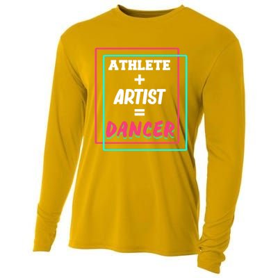 Athlete And Artist Equals Dancer Dance Dancing Day Graphic Gift Cooling Performance Long Sleeve Crew