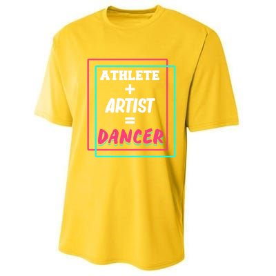 Athlete And Artist Equals Dancer Dance Dancing Day Graphic Gift Performance Sprint T-Shirt