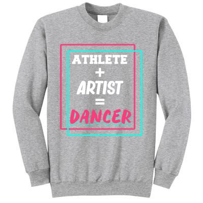 Athlete And Artist Equals Dancer Dance Dancing Day Graphic Gift Sweatshirt