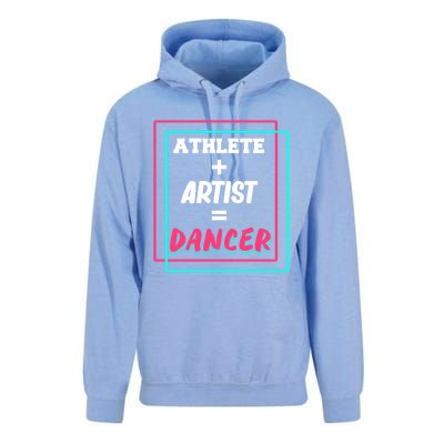 Athlete And Artist Equals Dancer Dance Dancing Day Graphic Gift Unisex Surf Hoodie