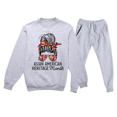 Asian American and Pacific Islander heritage month Premium Crewneck Sweatsuit Set