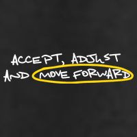 Accept Adjust And Move Forward Knit Cap Winter Beanie