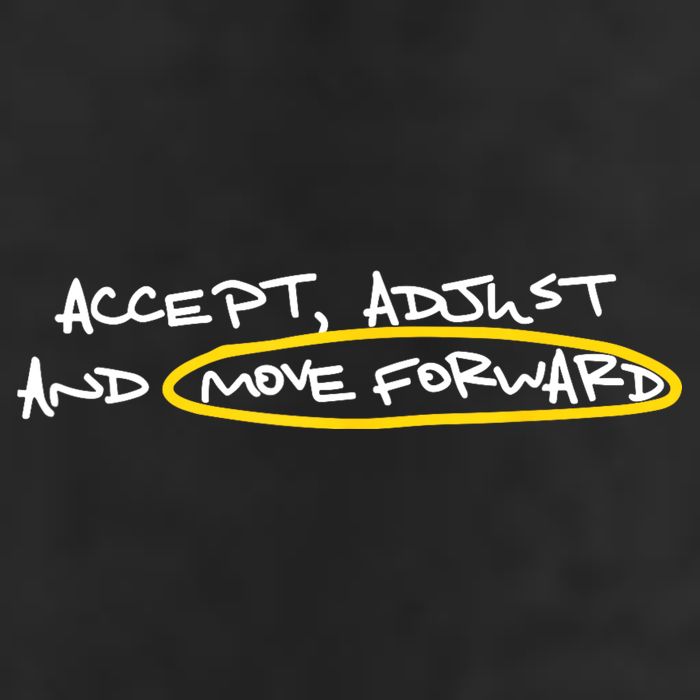 Accept Adjust And Move Forward Knit Cap Winter Beanie