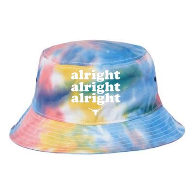 Alright, Alright, Alright Texas Bull Texas Pride State USA Tie Dye Newport Bucket Hat