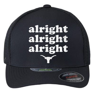 Alright Alright Alright Texas Bull Texas Pride State USA Flexfit Unipanel Trucker Cap