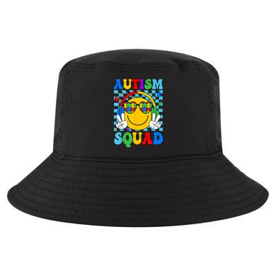 Autism Awareness Autism Squad Support Smile Face Women  Cool Comfort Performance Bucket Hat
