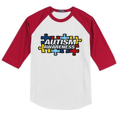 Autism Awareness Kids Colorblock Raglan Jersey