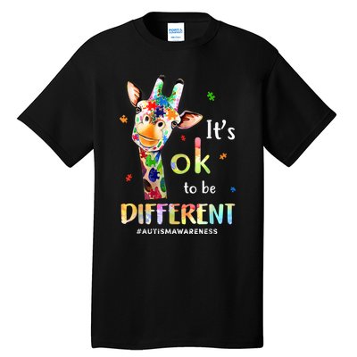 Autism Awareness Acceptance Its Ok To Be Different Tall T-Shirt