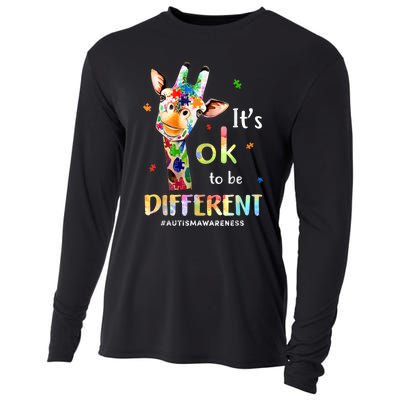 Autism Awareness Acceptance Its Ok To Be Different Cooling Performance Long Sleeve Crew