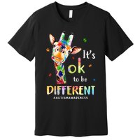 Autism Awareness Acceptance Its Ok To Be Different Premium T-Shirt