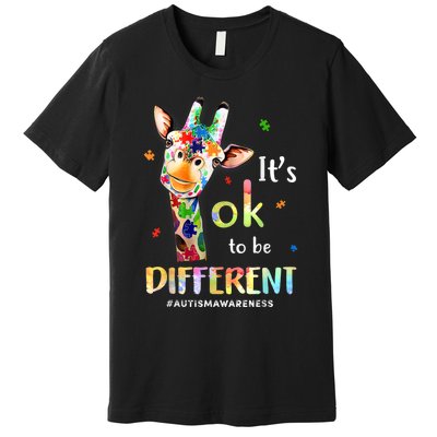 Autism Awareness Acceptance Its Ok To Be Different Premium T-Shirt