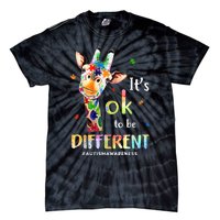 Autism Awareness Acceptance Its Ok To Be Different Tie-Dye T-Shirt