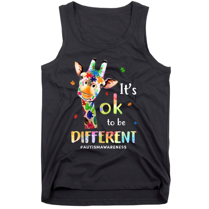 Autism Awareness Acceptance Its Ok To Be Different Tank Top