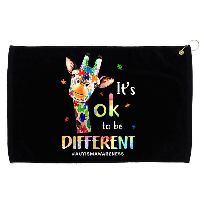 Autism Awareness Acceptance Its Ok To Be Different Grommeted Golf Towel