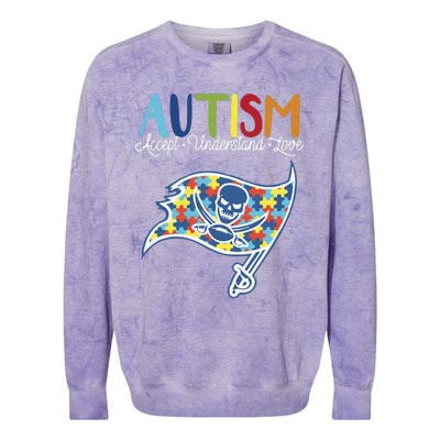 Autism Awareness Accept Understand Love Colorblast Crewneck Sweatshirt