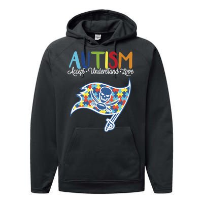 Autism Awareness Accept Understand Love Performance Fleece Hoodie