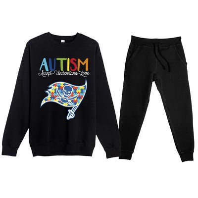 Autism Awareness Accept Understand Love Premium Crewneck Sweatsuit Set