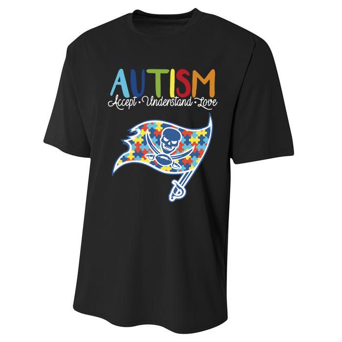 Autism Awareness Accept Understand Love Performance Sprint T-Shirt