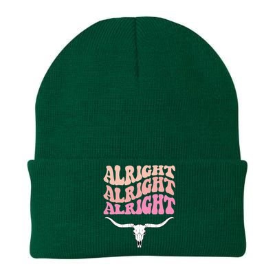 Alright Alright Alright Texas Bull Texas Pride State Usa Knit Cap Winter Beanie