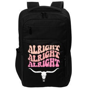 Alright Alright Alright Texas Bull Texas Pride State Usa Impact Tech Backpack