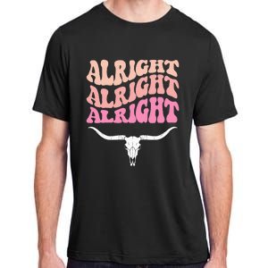 Alright Alright Alright Texas Bull Texas Pride State Usa Adult ChromaSoft Performance T-Shirt