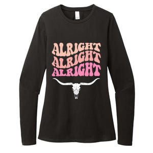 Alright Alright Alright Texas Bull Texas Pride State Usa Womens CVC Long Sleeve Shirt