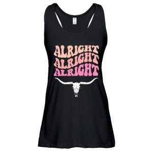 Alright Alright Alright Texas Bull Texas Pride State Usa Ladies Essential Flowy Tank