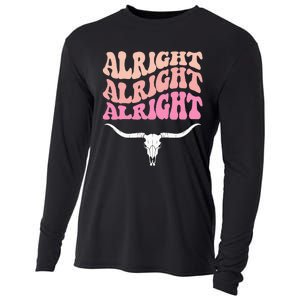 Alright Alright Alright Texas Bull Texas Pride State Usa Cooling Performance Long Sleeve Crew