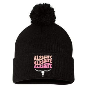 Alright Alright Alright Texas Bull Texas Pride State Usa Pom Pom 12in Knit Beanie