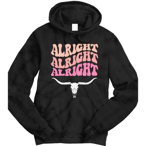 Alright Alright Alright Texas Bull Texas Pride State Usa Tie Dye Hoodie