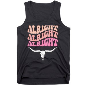 Alright Alright Alright Texas Bull Texas Pride State Usa Tank Top