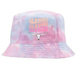 Alright Alright Alright Texas Bull Texas Pride State Usa Tie-Dyed Bucket Hat