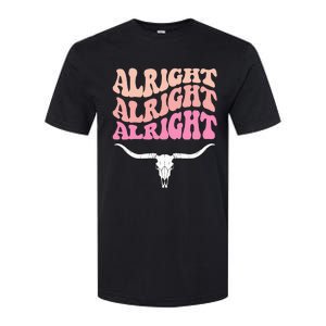 Alright Alright Alright Texas Bull Texas Pride State Usa Softstyle CVC T-Shirt