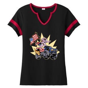 American Axolotl Animal Ladies Halftime Notch Neck Tee