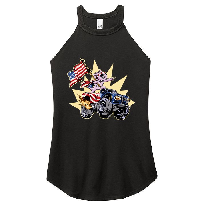 American Axolotl Animal Women's Perfect Tri Rocker Tank