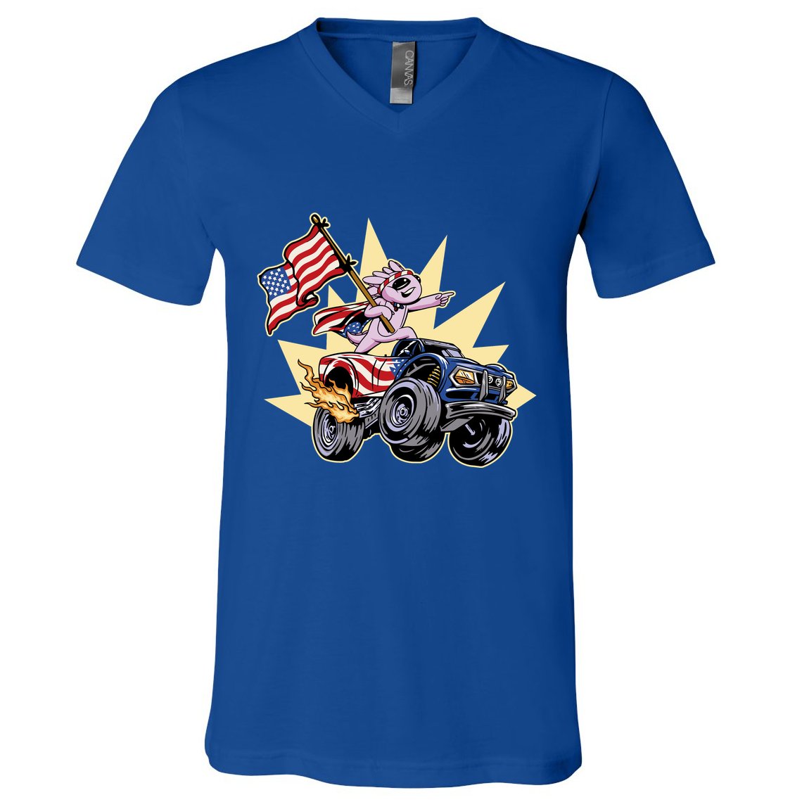 American Axolotl Animal V-Neck T-Shirt