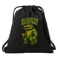 Alligator Alcatraz  Drawstring Bag