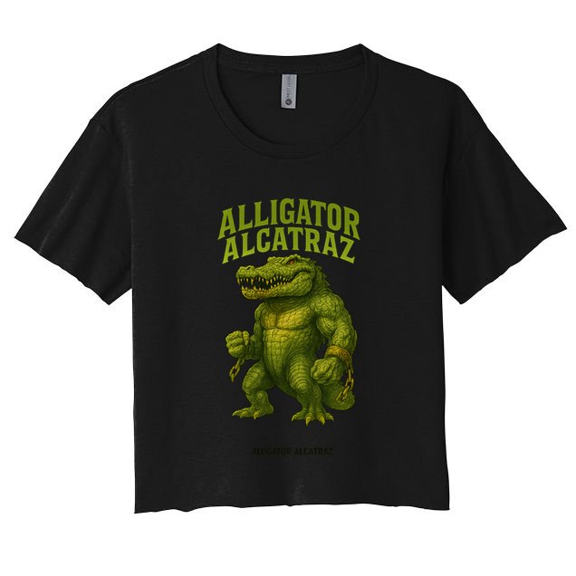 Alligator Alcatraz  Women's Crop Top Tee