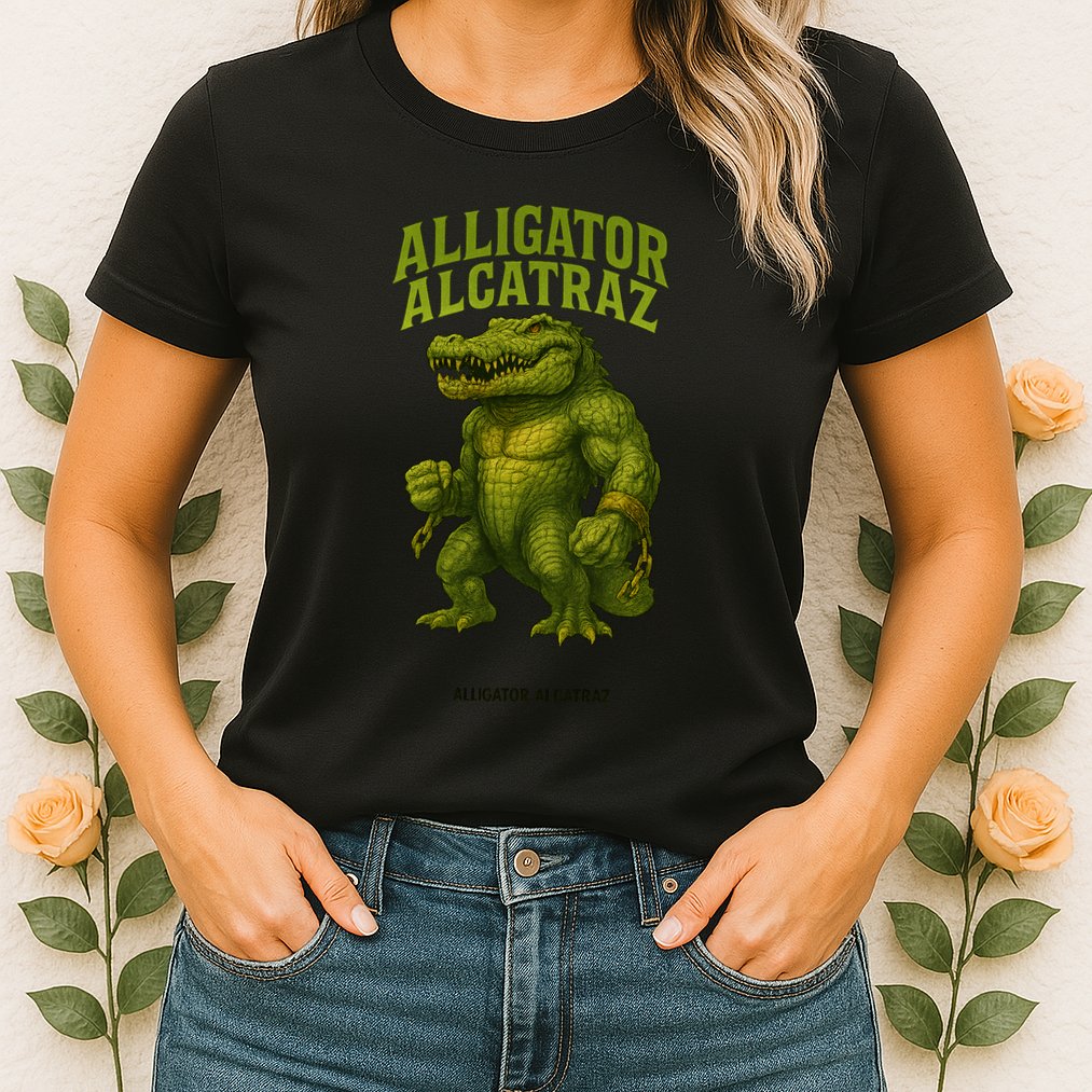 Alligator Alcatraz  Womens T-Shirt