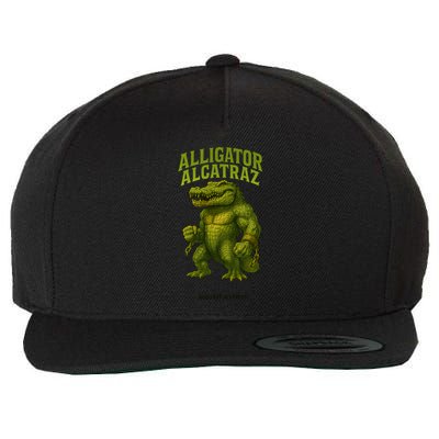 Alligator Alcatraz  Wool Snapback Cap